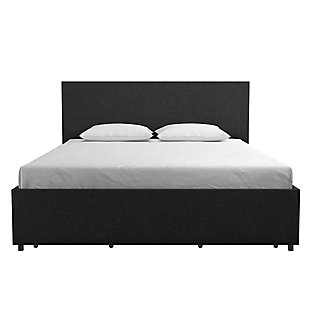 Kelly Queen Upholstered Bed with Storage, , large