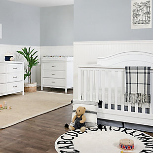 The Charlie 3-Drawer Dresser is the perfect accent piece for your nursery or any room in your home. It features three drawers with generous storage capacity and classic metal pulls. With its timeless design, this dresser will complement any bedroom furniture.Durability: 3 spacious drawers that are built to hold all the adorable baby clothes, blankets, and more. | Versatile design: changing station now. Big kid dresser later! This dresser is designed so that you can add a davinci changing tray to use as a convenient changing station during the baby years. | Smooth glide: euro drawer glides make opening the drawers easy even when your hands are full with your baby | Metal pulls: this dresser features upgraded metal pulls that protect it from easy nicks and damages | Easy assembly: we've done the hardest part for you! Drawer glides come pre-assembled so that you can put your dresser together more quickly and start enjoying your nursery sooner | Quality material: made of solid sustainable new zealand pinewood and tsca compliant engineered wood -only the best for your baby | For your baby's safety: say goodbye to toxic chemicals! Finished in a non-toxic multi-step painting process and lead and phthalate safe. Rest assured knowing it exceeds astm international and u.s. Cpsc safety standards. Stop mechanism and anti-tip kit included for additional safety