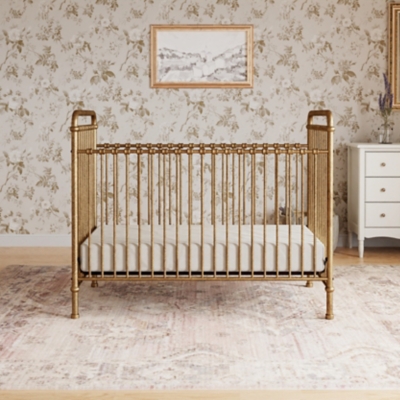 Namesake Abigail 3-in-1 Convertible Crib, Vintage Gold, rollover