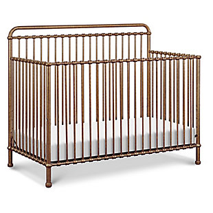 Million Dollar Baby Classic Winston 4-in-1 Convertible Crib, Vintage Gold, rollover