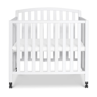 DaVinci Dylan Folding Portable 3-in-1 Mini Crib And Twin Bed, White, large