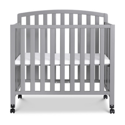 DaVinci Dylan Folding Portable 3-in-1 Mini Crib And Twin Bed, Grey, large