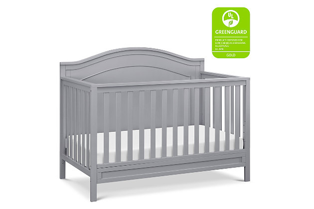 The polished Charlie 4-in-1 Crib features a graceful arched headboard with delicately carved molding and slim feet. The crib easily converts from crib to toddler bed, daybed and full-size bed.Greenguard gold certified: this product has been tested for over 10,000 chemical emissions and vocs, undergoing rigorous scientific testing to meet some of the world's most stringent chemical emissions requirements. It contributes to cleaner indoor air, creating a healthier environment for your baby to sleep, play, and grow. | 4-in-1 convertibility: designed to save you the hassle (and extra money!) of buying multiple beds as your little one grows. Easily converts to a toddler bed, daybed, and full-size bed (toddler kit and full-size kit  sold separately) | Grows with baby: 4 adjustable mattress positions that you can lower as your baby begins to sit and stand. We've built this crib to withstand even the most active babies and toddlers and last through your child's teen years | Quality material: made of solid sustainable new zealand pinewood and tsca compliant engineered wood -only the best for your sweet baby | For your baby's safety: say goodbye to toxic chemicals! Finished in a non-toxic multi-step painting process and lead and phthalate safe. Rest assured knowing it exceeds astm international and u.s. Cpsc safety standards | Mattress compatibility: while this crib is a standard size regular crib, for a best fit we recommend davinci’s line of non-toxic, greenguard gold, waterproof mattresses. | Complete the look: shop charlie 3-drawer dresser & 6-drawer double dresser for a coordinated nursery