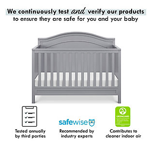 The polished Charlie 4-in-1 Crib features a graceful arched headboard with delicately carved molding and slim feet. The crib easily converts from crib to toddler bed, daybed and full-size bed.Greenguard gold certified: this product has been tested for over 10,000 chemical emissions and vocs, undergoing rigorous scientific testing to meet some of the world's most stringent chemical emissions requirements. It contributes to cleaner indoor air, creating a healthier environment for your baby to sleep, play, and grow. | 4-in-1 convertibility: designed to save you the hassle (and extra money!) of buying multiple beds as your little one grows. Easily converts to a toddler bed, daybed, and full-size bed (toddler kit and full-size kit  sold separately) | Grows with baby: 4 adjustable mattress positions that you can lower as your baby begins to sit and stand. We've built this crib to withstand even the most active babies and toddlers and last through your child's teen years | Quality material: made of solid sustainable new zealand pinewood and tsca compliant engineered wood -only the best for your sweet baby | For your baby's safety: say goodbye to toxic chemicals! Finished in a non-toxic multi-step painting process and lead and phthalate safe. Rest assured knowing it exceeds astm international and u.s. Cpsc safety standards | Mattress compatibility: while this crib is a standard size regular crib, for a best fit we recommend davinci’s line of non-toxic, greenguard gold, waterproof mattresses. | Complete the look: shop charlie 3-drawer dresser & 6-drawer double dresser for a coordinated nursery