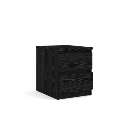 Scottsdale 2 Drawer Nightstand, Black, large