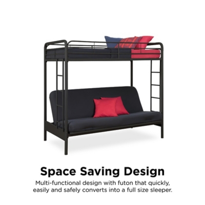 Full size over outlet futon bunk bed