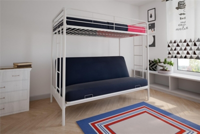 Twin loft hotsell bed with futon