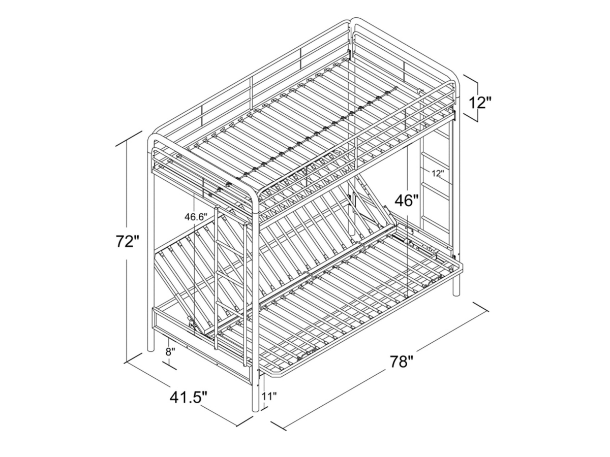 Ashley furniture futon bunk bed hotsell