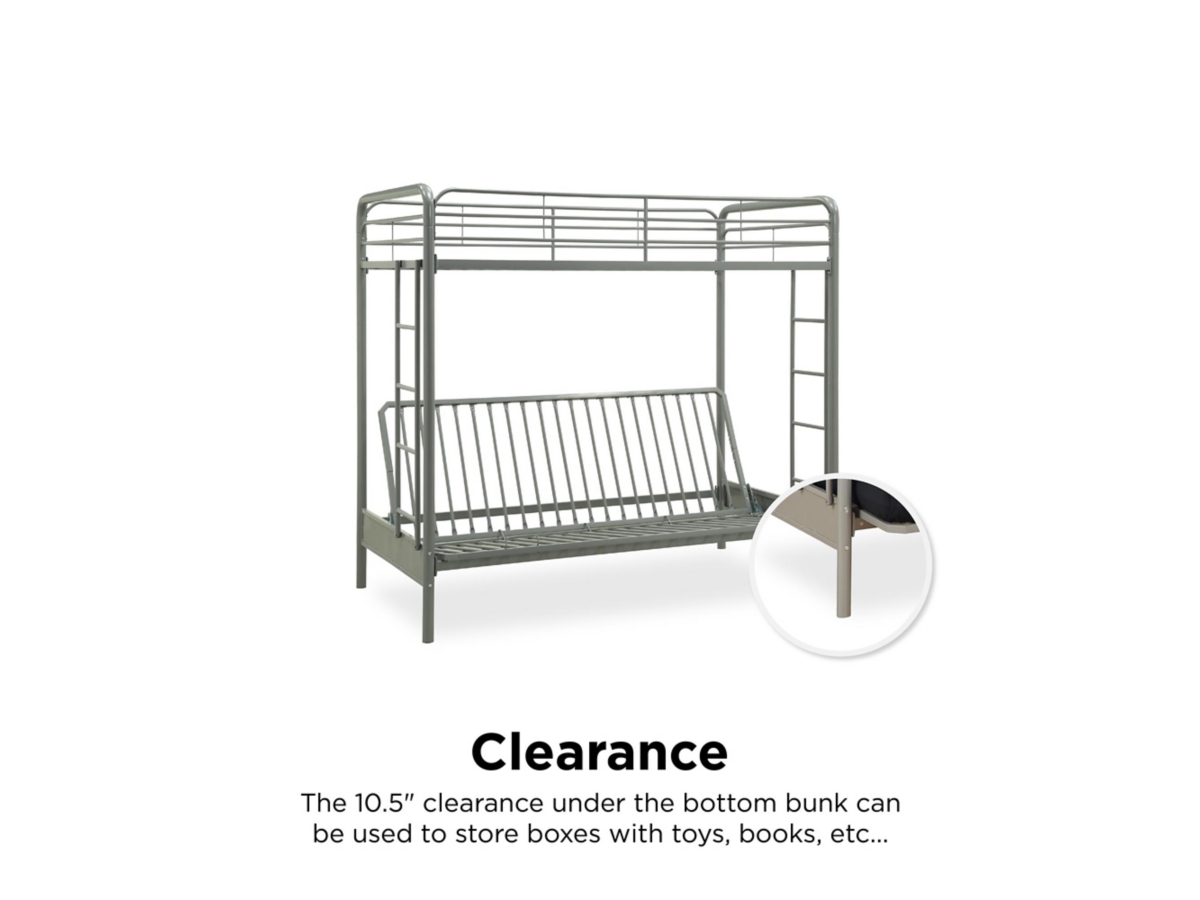 Atwater Living Metal Futon Bunk Bed Ashley