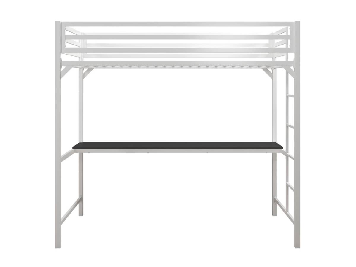 Atwater Living Mason Metal Twin Loft Bed with Desk | Ashley