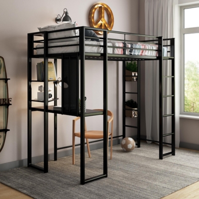 Ashley loft bed with sales storage