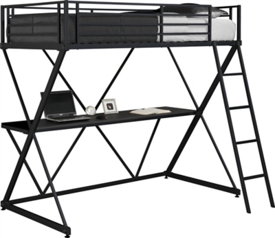 Loft bed with desk deals ashley furniture