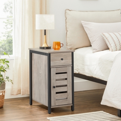 Details about   Nightstand Bedside Bedroom End Table Storage Shelf 1 Drawers Stand Storage Wood 