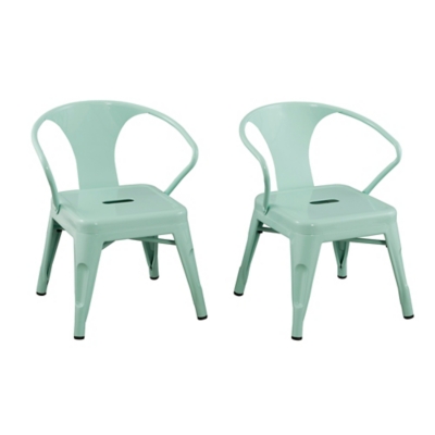 Ace Casual Kids Metal Activity Chair - 2 pack, Mint Green, Green, large