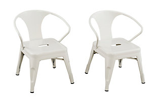 Ace Casual Kids Metal Activity Chair - 2 pack, White, White, large