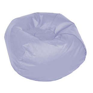 Ace Casual Medium Vinyl Bean Bag, Dusty Lilac, Purple, large