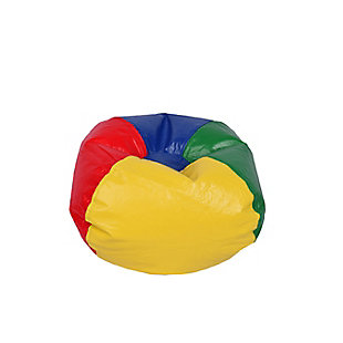 Ace Casual Medium Vinyl Bean Bag, Red, Blue, Green, and Yellow, , large