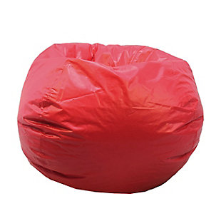 Ace Casual Large Vinyl Bean Bag, Red, Red, large