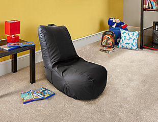 ACEssentials Video Bean Bag Ergonomic Chair, Gray, Gray, rollover