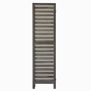 The Urban Port Foldable Wooden Room Divider with Shutter Design, , large