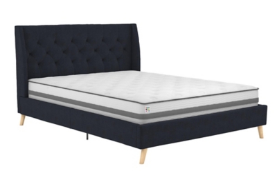 Her Majesty Queen Bed, Blue, large