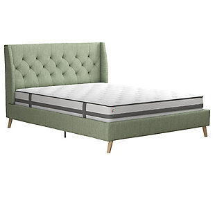 Her Majesty Full Bed, Light Green, large