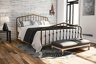 Bushwick Full Metal Bed, Black, rollover