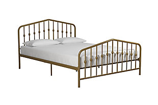 Bushwick Full Metal Bed, Black, large