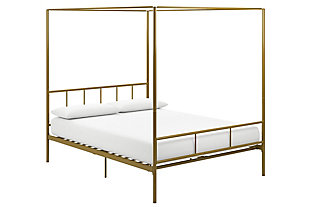 Dorel Home Products Marion Canopy Bed Full, Gold, large