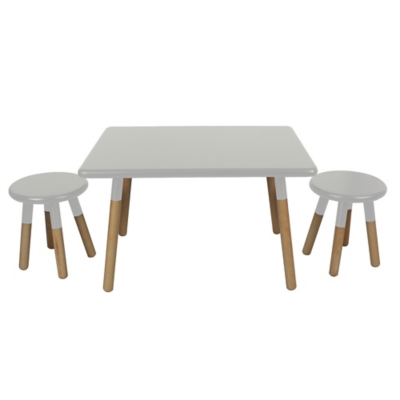 ACEssentials Kids Dipped Table and Stool Set, , large