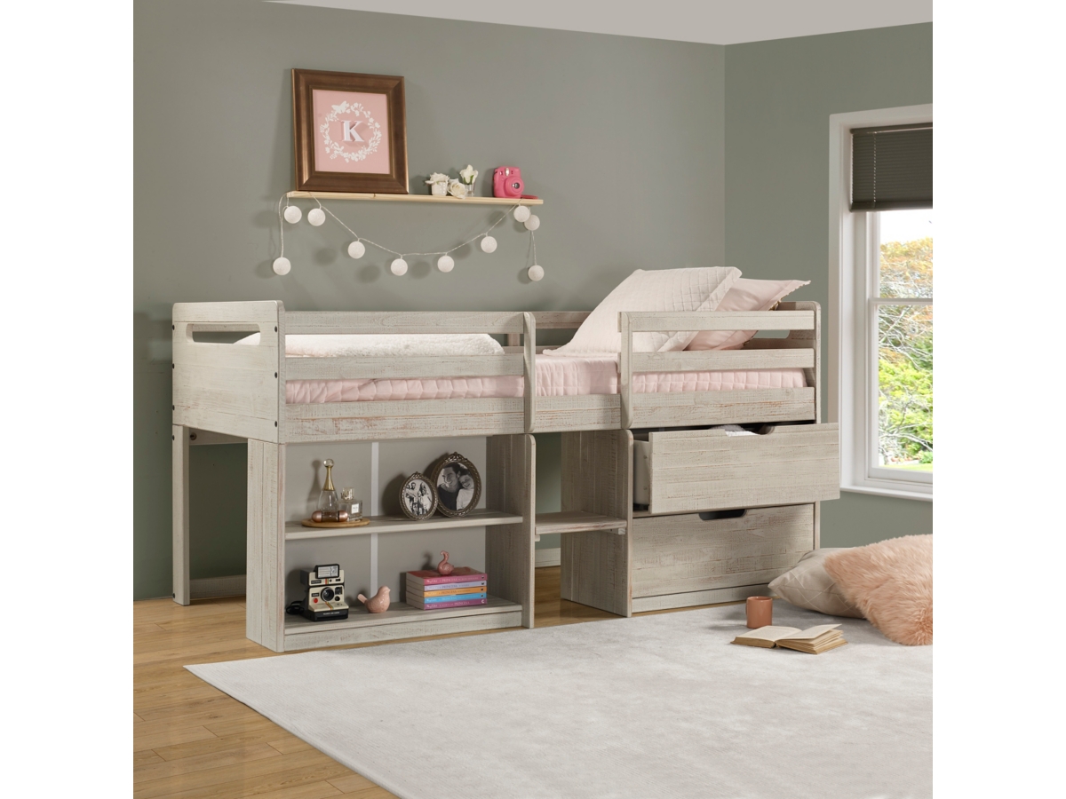 Donco Kids Twin Low Loft Twin Bed Ashley