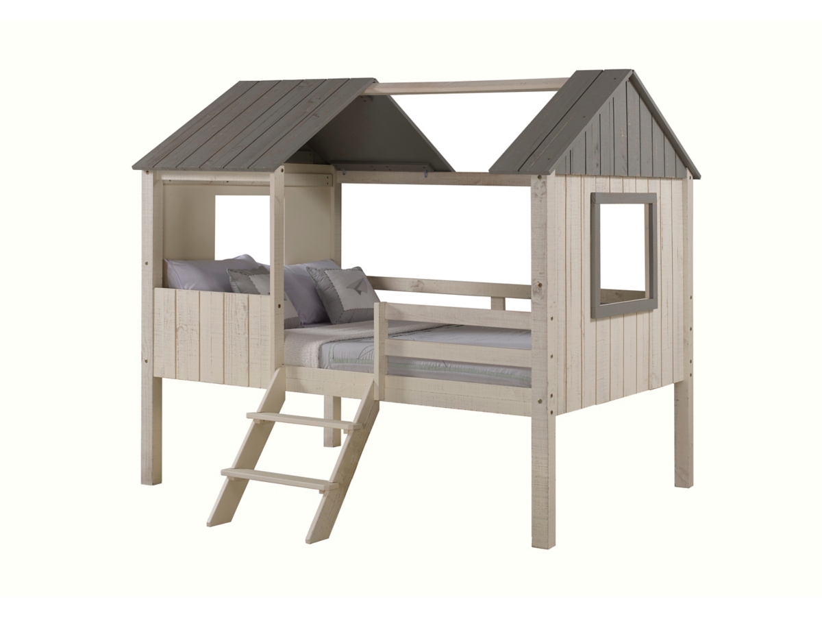 Donco Kids Full House Low Loft Rustic Sand/Rustic Grey | Ashley