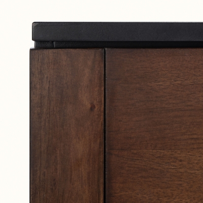 Close-up of wood grain pattern (walnut)