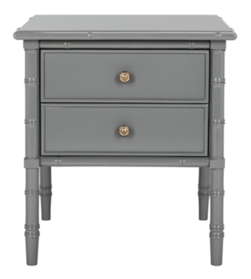 Niah 2 Drawer Nightstand, Gray, large
