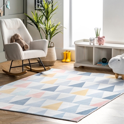 nuLOOM Pastel PennantsRug, Multi