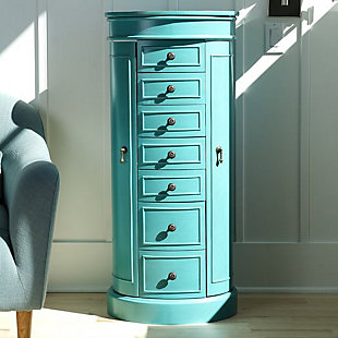 Bailey Bailey Jewelry Armoire, Turquoise, rollover