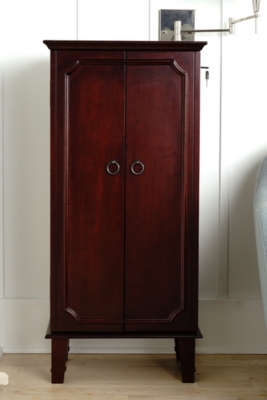 Cabby Jewelry Armoire, Cherry, large