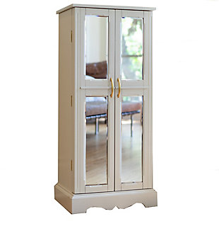 Chelsea Jewelry Armoire, White, large