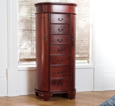 Daley Jewelry Armoire, Cherry, large