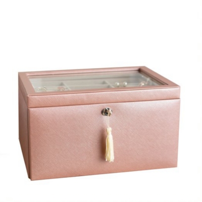 Emily Jewelry Box, Blush, large