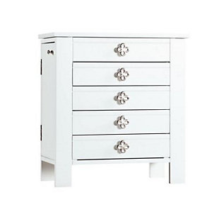 Emma Jewelry Chest, White, large