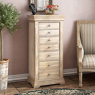 Haley Jewelry Armoire, Taupe Mist, rollover
