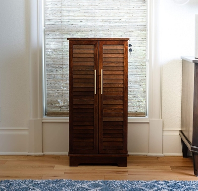Port Jewelry Armoire, Chocolate, large