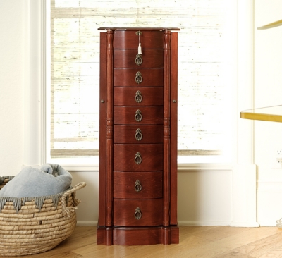Robyn Jewelry Armoire, Cherry, large