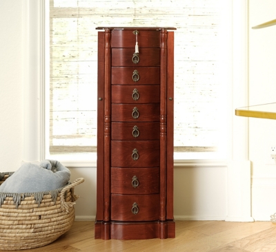 Robyn Jewelry Armoire, Cherry, rollover