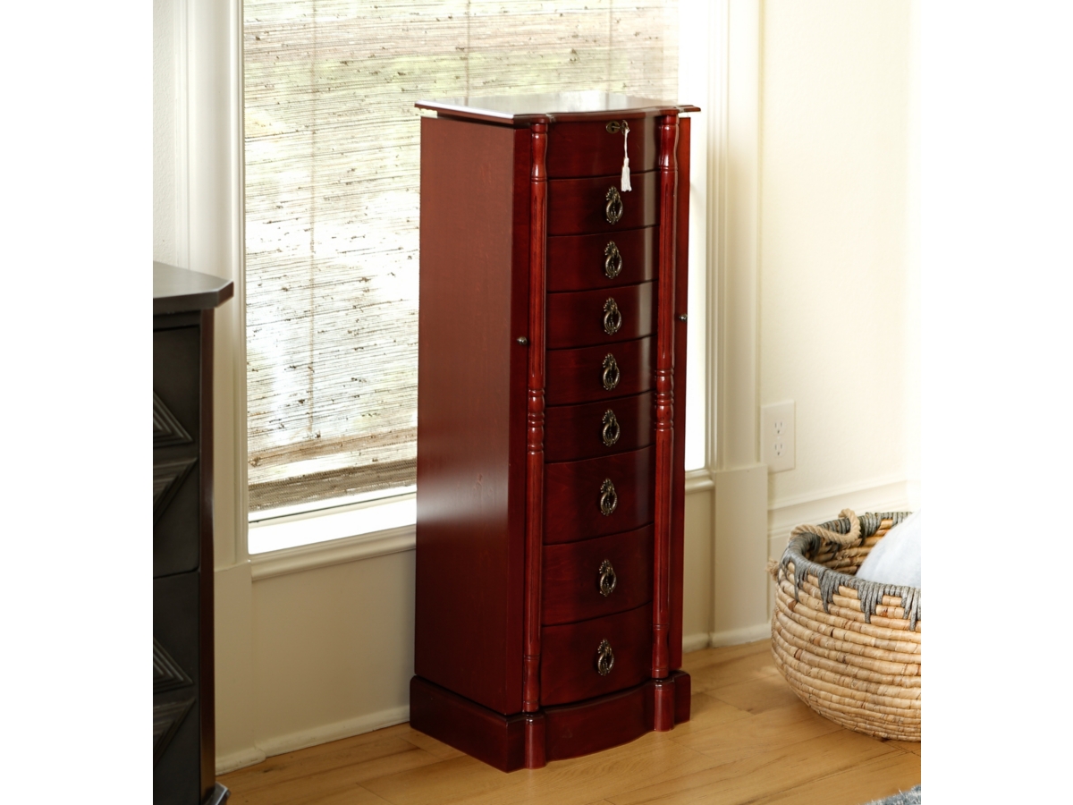 NEW Ashley Mahogany Jewelry Armoire online