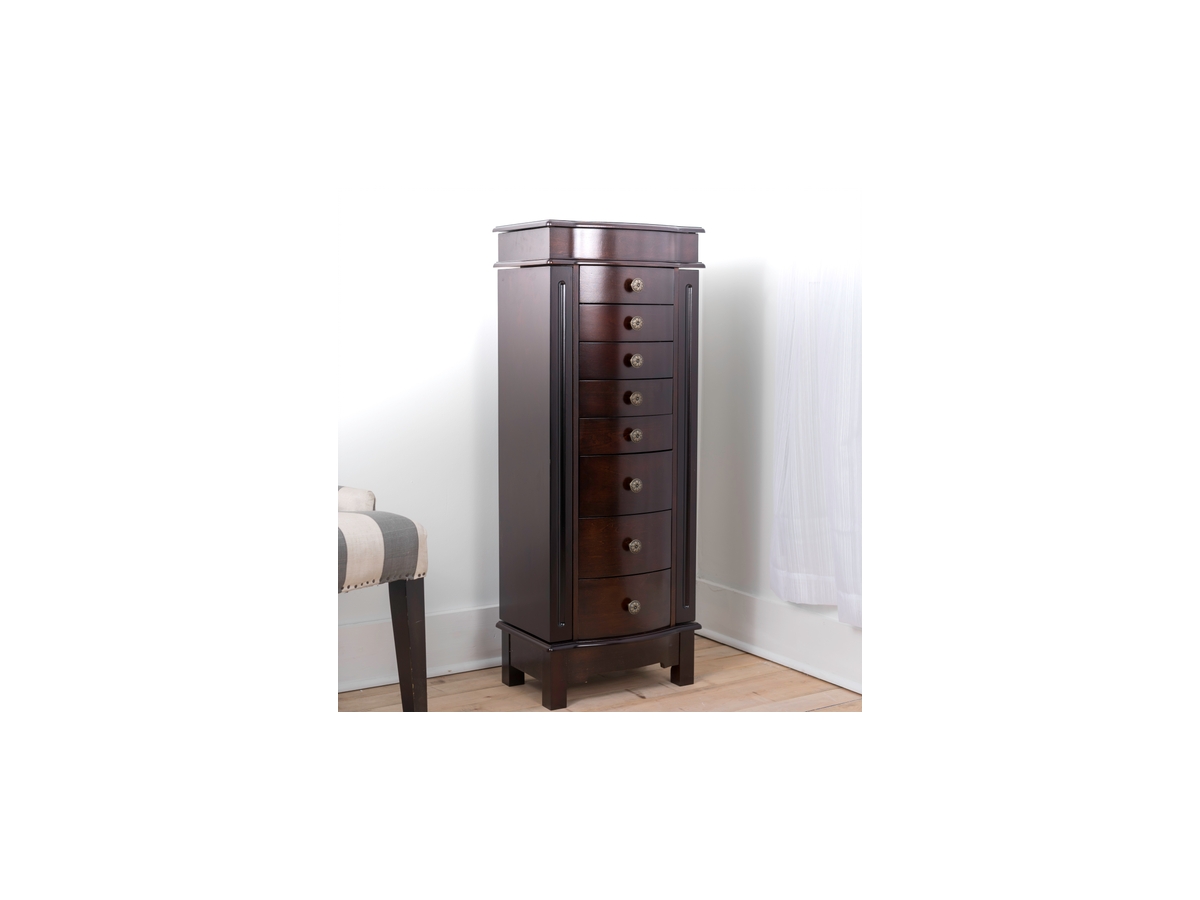 NEW offers Ashley Mahogany Jewelry Armoire