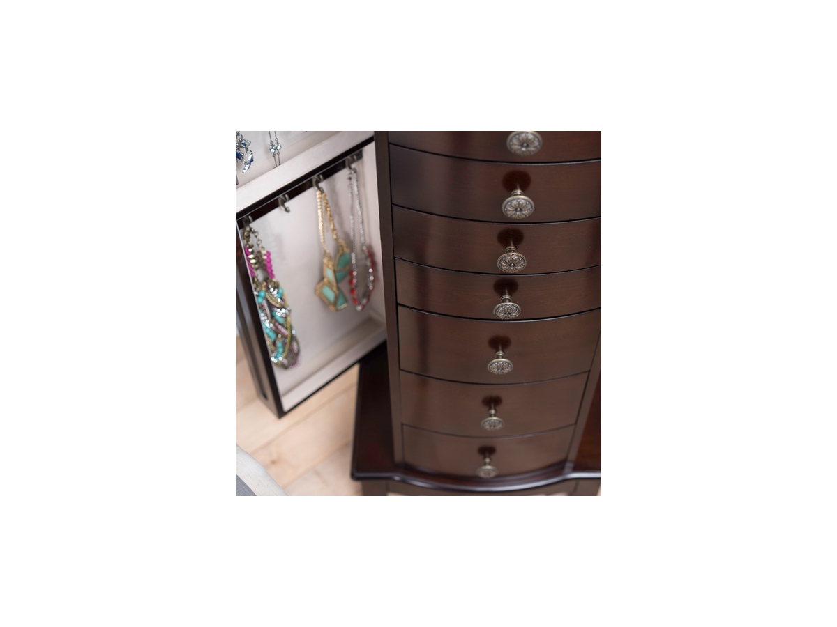 NEW offers Ashley Mahogany Jewelry Armoire