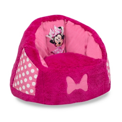 Delta Children Disney Minnie Mouse Cozee Fluffy Chair, Toddler Size, , large