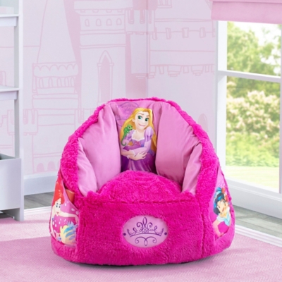 Delta Children Disney Princess Cozee Fluffy Chair, Toddler Size, , large